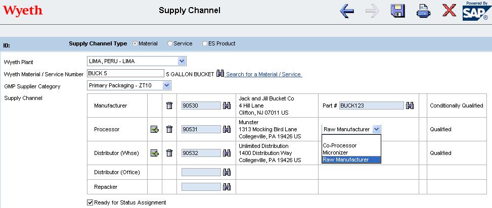 Capturing Supply Channels Essential to understanding Material, Supplier and Supply