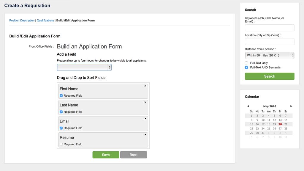 EXERCISE 2 TALENTSTREAM RECRUIT ORIENTATION GUIDE Continued... 4. Confirm information on the Build Edit/Apply form. a.