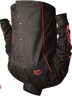 and/or welding spatter Moisture Wicking with unsurpassed breathability Arc Rating: 9.4 cal/cm² ADD YOUR LOGO C07H2GCBG 30 Carbon Armour Jacket S 4X.