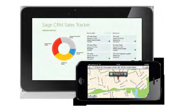 Sage CRM mobile solutions are an important asset to your sales team enabling users to quickly search and update contacts, opportunities, leads and cases and to run and view reports on the move.