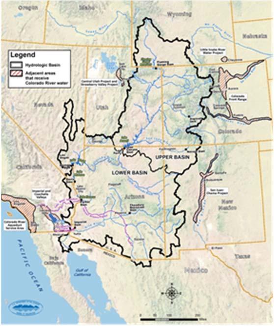 Fig. 5. RiverWare is applied by US Bureau of Reclamation on the Colorado Basin (left) and by a consortium of agencies on the Upper Rio Grande Basin (right) 6.