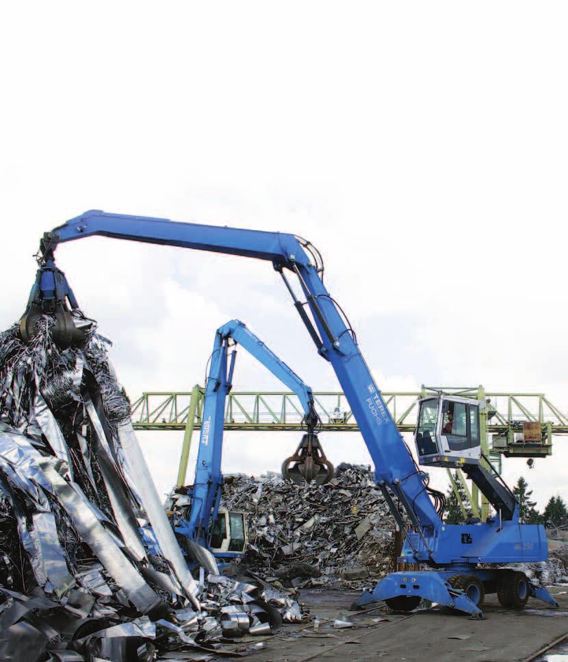 Scrap Handling Waste Handling Renowned worldwide for their excellence in scrap handling, Terex Fuchs machines are designed specifically for the rugged, heavy duty scrap and metal recycling