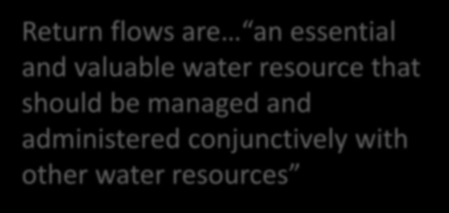 and valuable water resource that should be