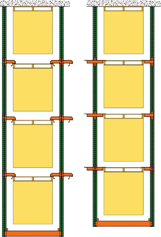 Structural Uprights & Rails The above illustration demonstrates rolled rail