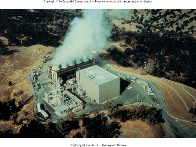 geothermal energy! produced using natural steam!