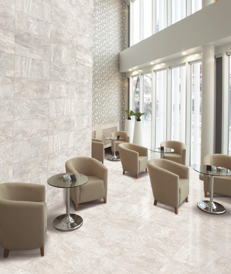 GLAZED PORCELAIN MADE WITH HIGH DEFINITION GRAPHICS Finishes include Natural and Semi-Polished along with Pressed and Rectified sizes