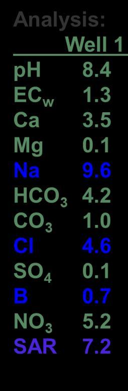 Calculate Amendment Rates 35 Sodium Adsorption Ratio (SAR) 30 25 20 15 10 5 0 Severe