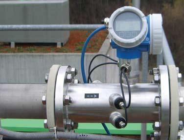 velocity measurement to simultaneously measure the methane content directly in the pipe, without the need for