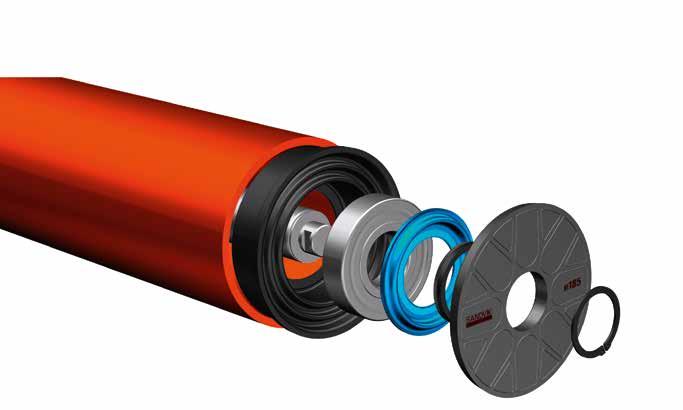 WE LL KEEP YOU MOVING, 24/7/365 Sandvik HR185 composite rollers build on the proven success of Sandvik rollers and round out an end-to-end range of conveyor components all developed through rigorous