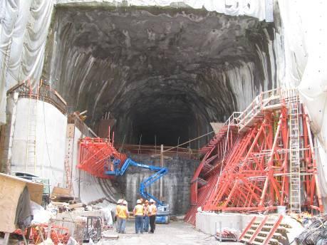 Excavation of the 300m long grouting tunnel started in