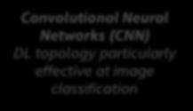 representations DBN RBM RNN Convolutional Neural Networks (CNN) DL topology particularly effective at
