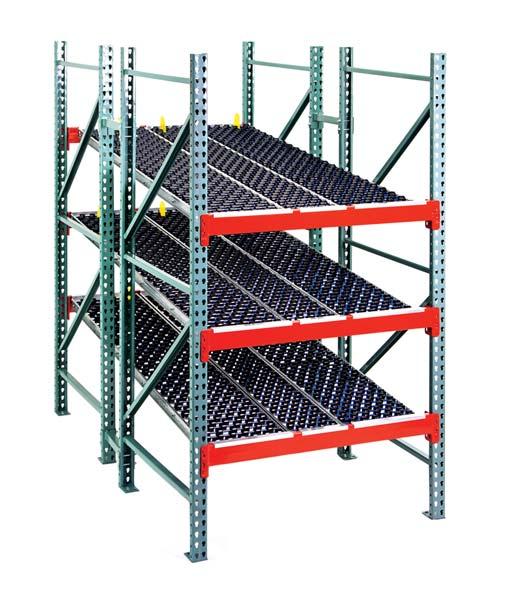 ergonomic each picks Customizable end treatments that attach easily to any pallet rack setup Interior notching saves vertical space Available in to-the-inch increments 7-year warranty Span-Track Bed