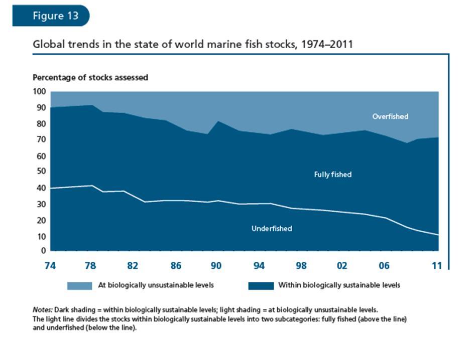 Global snapshot The world's fish and seafood populations will collapse by 2048 if current trends in habitat destruction and