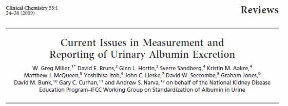 specificity Biological variability of urine Assay bias varies with concentration The problem: