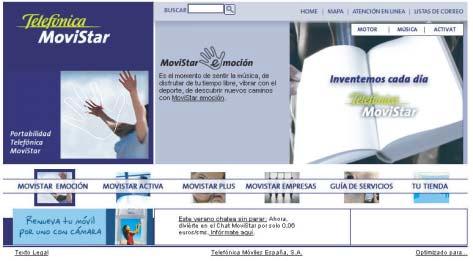 Member web Telefonica Móviles This page demonstrates an example of member web with the recommended