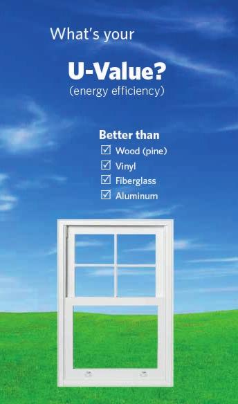 Sustainable, maintenance-free design keeps windows in your home longer and out of landfills, while using fewer materials to maintain, such as paint and stain.