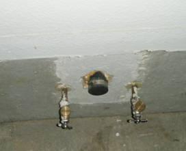 Capping shuts offs under sinks and at toilets missing
