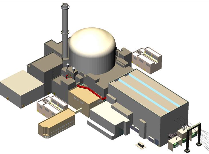 Fuel Building Nuclear Auxiliary Building Radioactive Waste Processing Building Reactor Building Plant - Overview Safeguard Building Division 1 Diesel Building 1+2