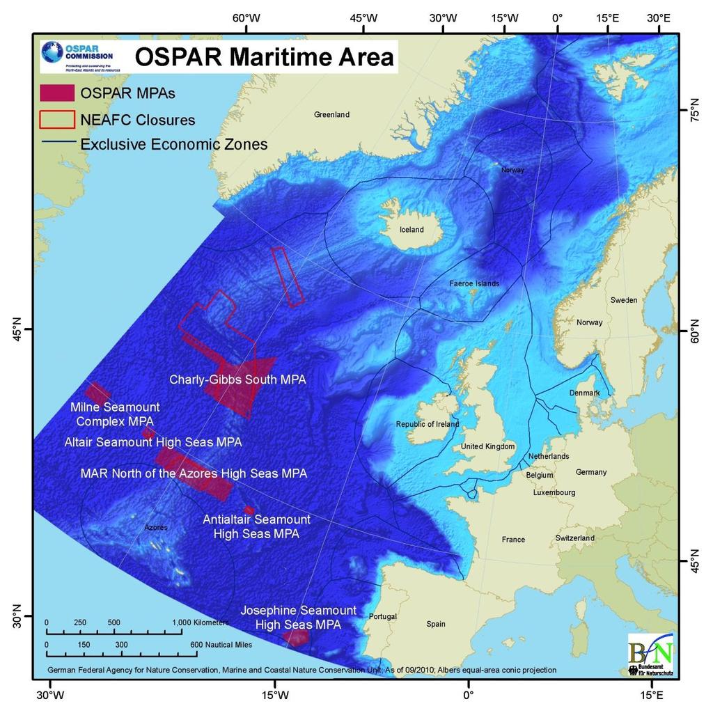 Progress where mandate for ABNJ: OSPAR MPA Network and