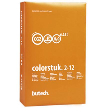 Technical Sheet colorstuk 2-12 colorstuk 2-12 is a type CG 2 fine grain grouting material as per EN 13888, for grouting joints from 2 to 12 mm.