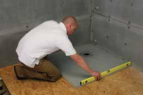 Tiles should be no thinner than 6mm and a minimum of 5cm x 5cm Horizontal drain has a flow rate of 0 litres/min with a BS 40mm outlet pipe.