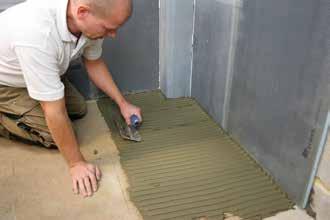 As well as reducing heat loss through the floor, Marmox Multiboard offers the ideal base to tile onto, providing effective decoupling, ensuring a smooth level floor when the tiles are laid.