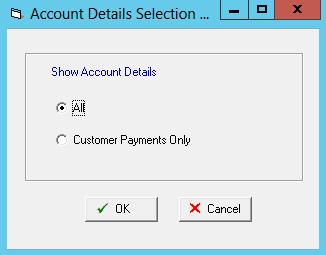 Select the [Financial] button to open the customer s Financial Details screen 3. Select the [Print Account] button 4.