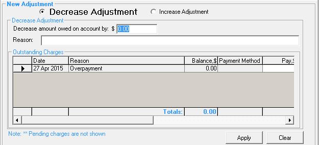 Selecting the [ ] button 1. Select the [Financial] button to open the customer s Financial Details screen 2. Click on the Account Adjustment tab 3.