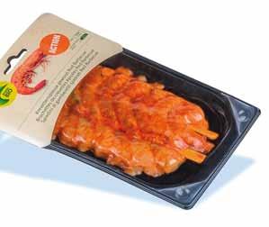The freshness of each single portion, such as salmon steaks for single households, is perfectly maintained.