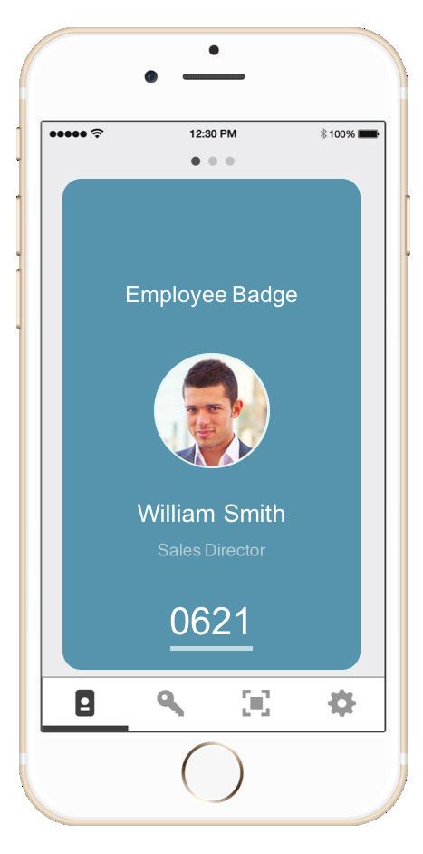 SECURITY APPLICATION: DIGITAL EMPLOYEE BADGE Companies often rely on separate types of credentials to control access to offices and enterprise IT systems, resulting in a fragmented approach to