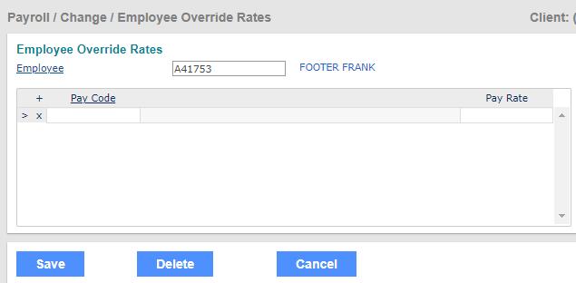 Access this form from the Employee Details Action menu: For example, an employee regularly works as a server but occasionally tends bar.