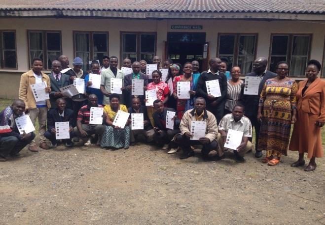 Participants posing with their certificates These trainers will contribute on achieving CHIPS project target of training 20,000