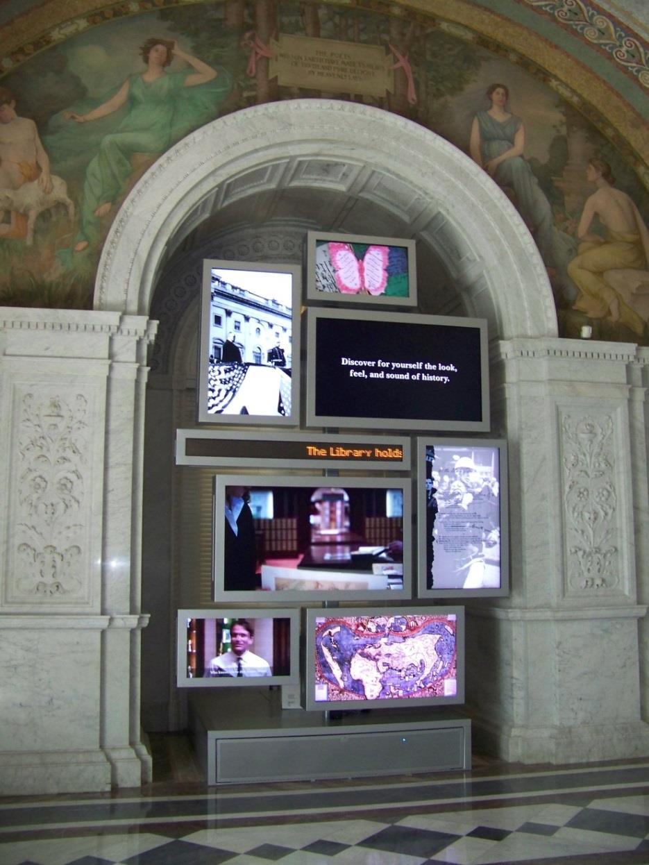 Use Screens to Get Attention Digital screens that are programmable Digital
