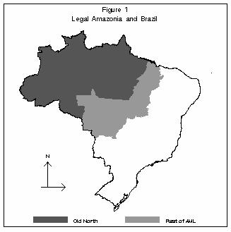 Evidence on deforestation: Legal Amazônia (AML) Regional planning area: 8 States + parts of 2 others 5 million km 2: north 16 S and west 44 W 70% of
