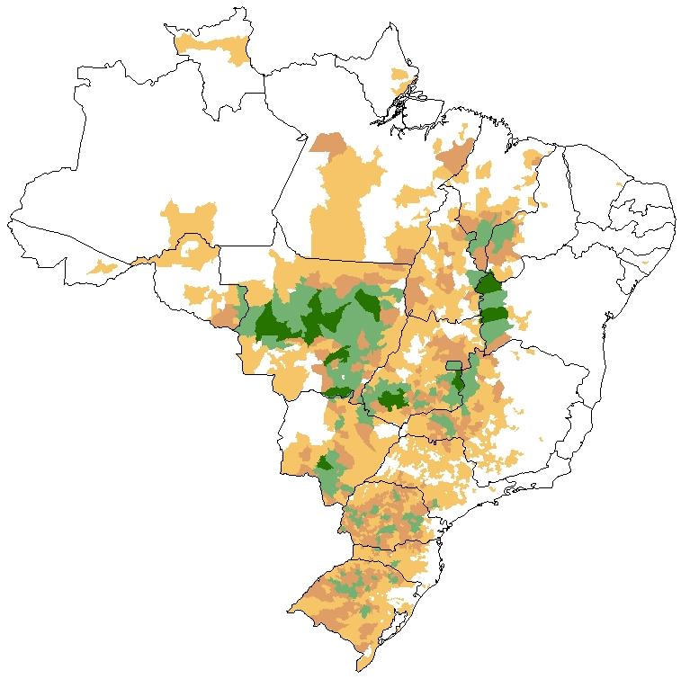 Brazil 2017/18 Soybean Yield Percent Prior Year Roraima Amapa a Ceara b Rio Grande do Norte c Paraiba d Pernambuco e Alagoas f Sergipe h Espirito Santo i Rio de
