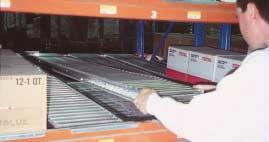 Low Profile SPAN-TRACK Nests Between Beams Low Profile installs between and behind beams for full use of vertical space at each level. Fits ANY pallet rack available in to-the-inch cut lengths.