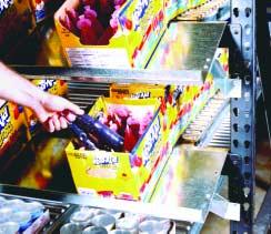Each Pick Solutions: Pick Tray Pick Tray Presents a New Angle Combined with Span-Track s superior carton flow, full baywidth,