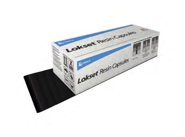 Ground Support Solutions 3 GROUND SUPPORT PRODUCT OFFERING Lokset POLYESTER RESIN CAPSULES Orica manufactures Lokset resin rockbolting capsules.