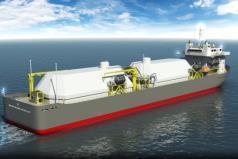 3m Propulsion: 4 x Wärtsilä DF generators (use of boil-off gas, stored as CNG, to supply the gas engine) LNG tank: range from 3,500 m