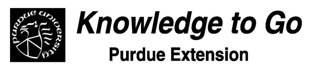 81:739-742. NEW 2/01 It is the policy of the Purdue University Cooperative Extension Service, David C.