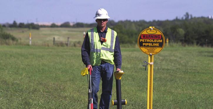 Do not try to guess the route or location of a pipeline considering only where the markers are placed, because pipeline markers do not indicate the depth and exact location.