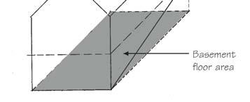 to find the percentage of the wall above grade, this is % walk-out wall plane area. Step. Multiply the percentage found in Step 4 by the total basement floor area. See sketch #.