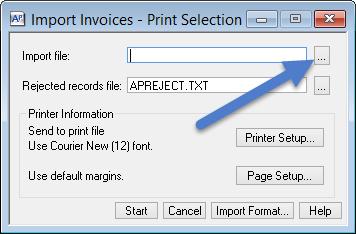 Import Invoices As an introduction to importing invoices, this activity will use a preformatted import file that contains 12 invoices for vendor 100 A-1 Electric Company.
