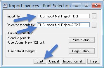 Import the Corrected Rejection File In AP, go to Tools-Import Invoices.