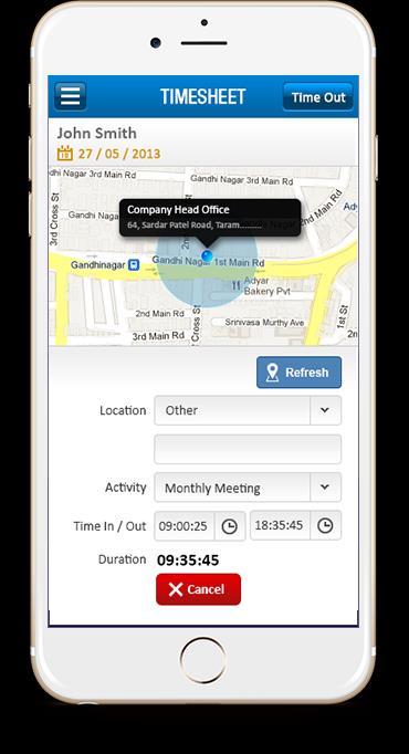 Contextualize for Time/Location Location marked Time Clock Geo-Tagged Timesheets Enable organizations