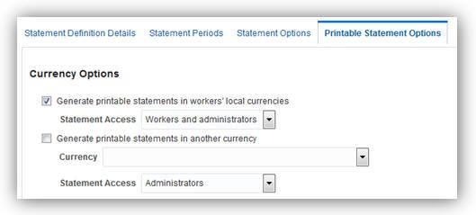 The statement contains a currency switcher you can use to switch between multiple currencies.