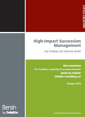 High Impact Succession Management What s Coming? Three-Part Series High-Impact Succession Management: Key Findings and Maturity Model.