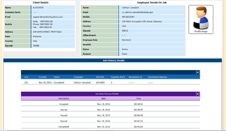 Comprehensive Work Order Management Quickly Capture Job Information From The customers.