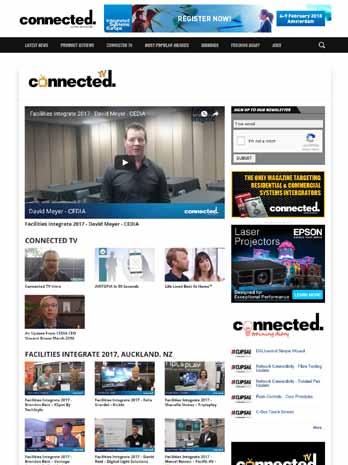 To complement our magazine, website and e-newsletter offering, we have recently launched Connected TV.