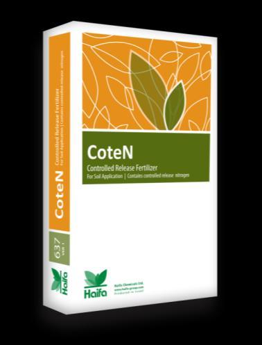 CoteN Polymer coated urea for arable crops Improves